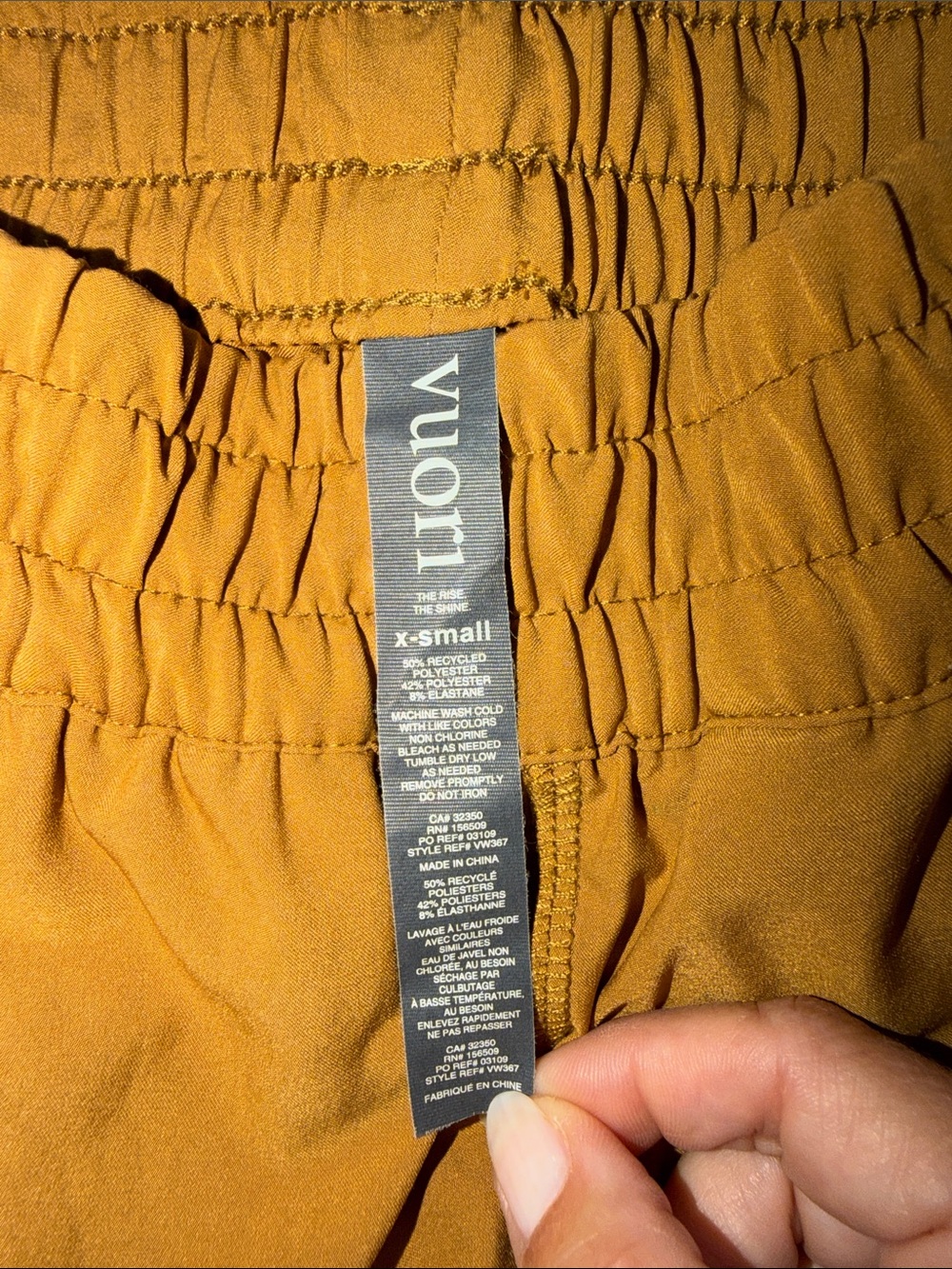 Women’s Performance Shorts and Joggers in Mustard - Vuori